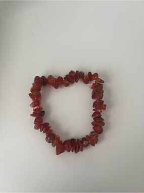Carnelian gemstone bracelet